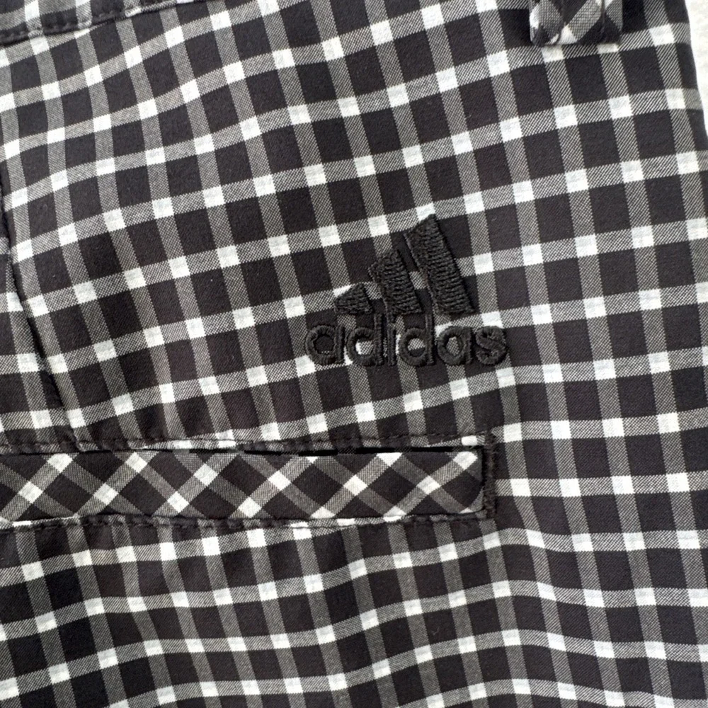 ADIDAS AE7002 MEN'S CLIMATE PERFORMANCE GOLF SHORTS CHECK PLAID ACTIVE Sz- 38